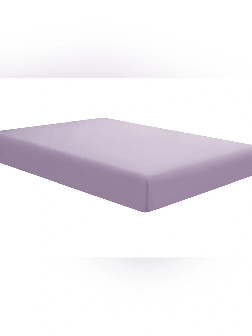 Sfoothome Twin Lavender Fitted Sheet Only, Wrinkle Free - Brushed Microfiber Bed